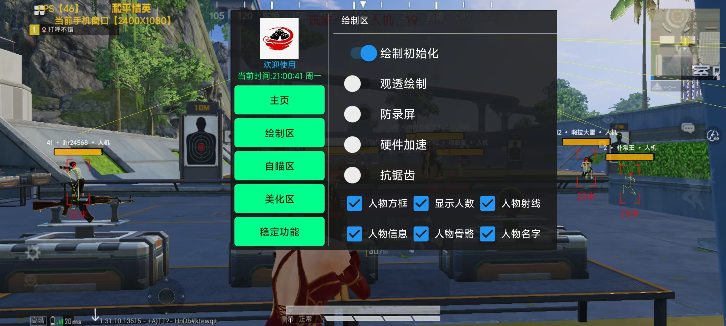 手机和平精英辅助透视